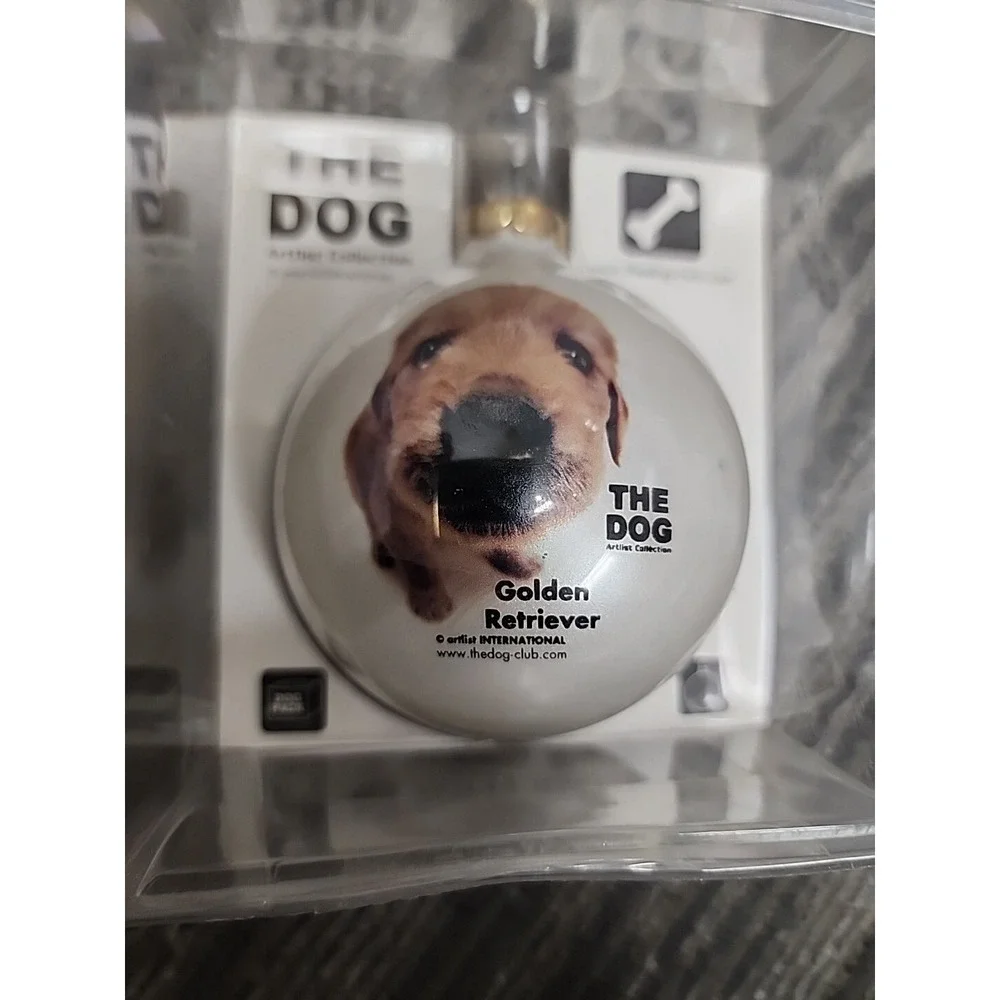 Artlist Collection The Dog Golden Retriever.‎ In Box. Glass Ornament